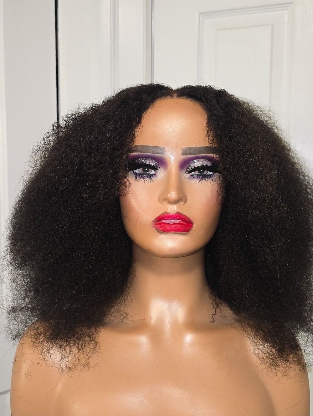 Kinky Curly Afro Lace Closure Wig